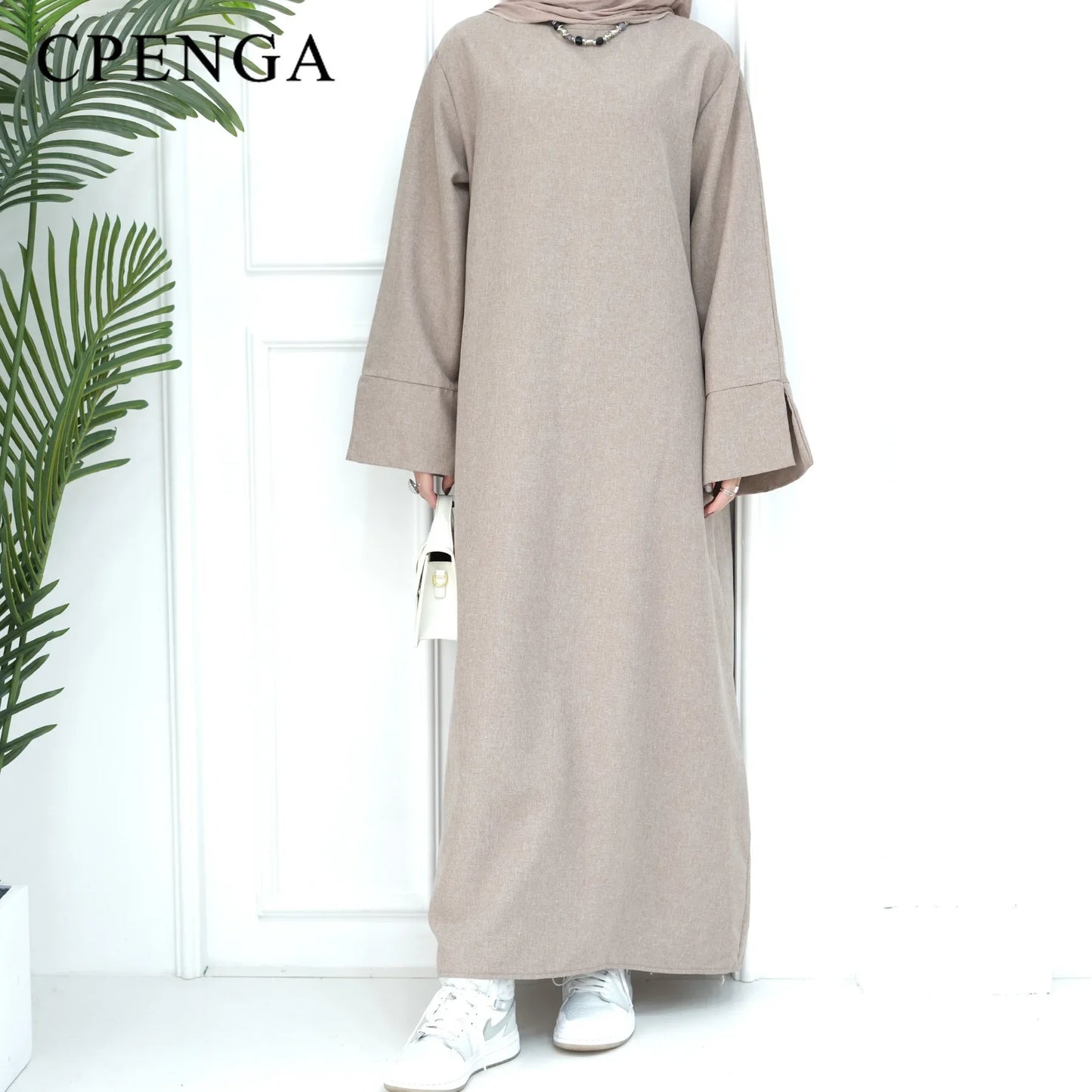 2024 New Dubai Abaya for Muslim Women Eid Ramadan Modest Dress Türkiye Loose Large Elegant Dress Gown Female Islam Clothing - Bako Bako