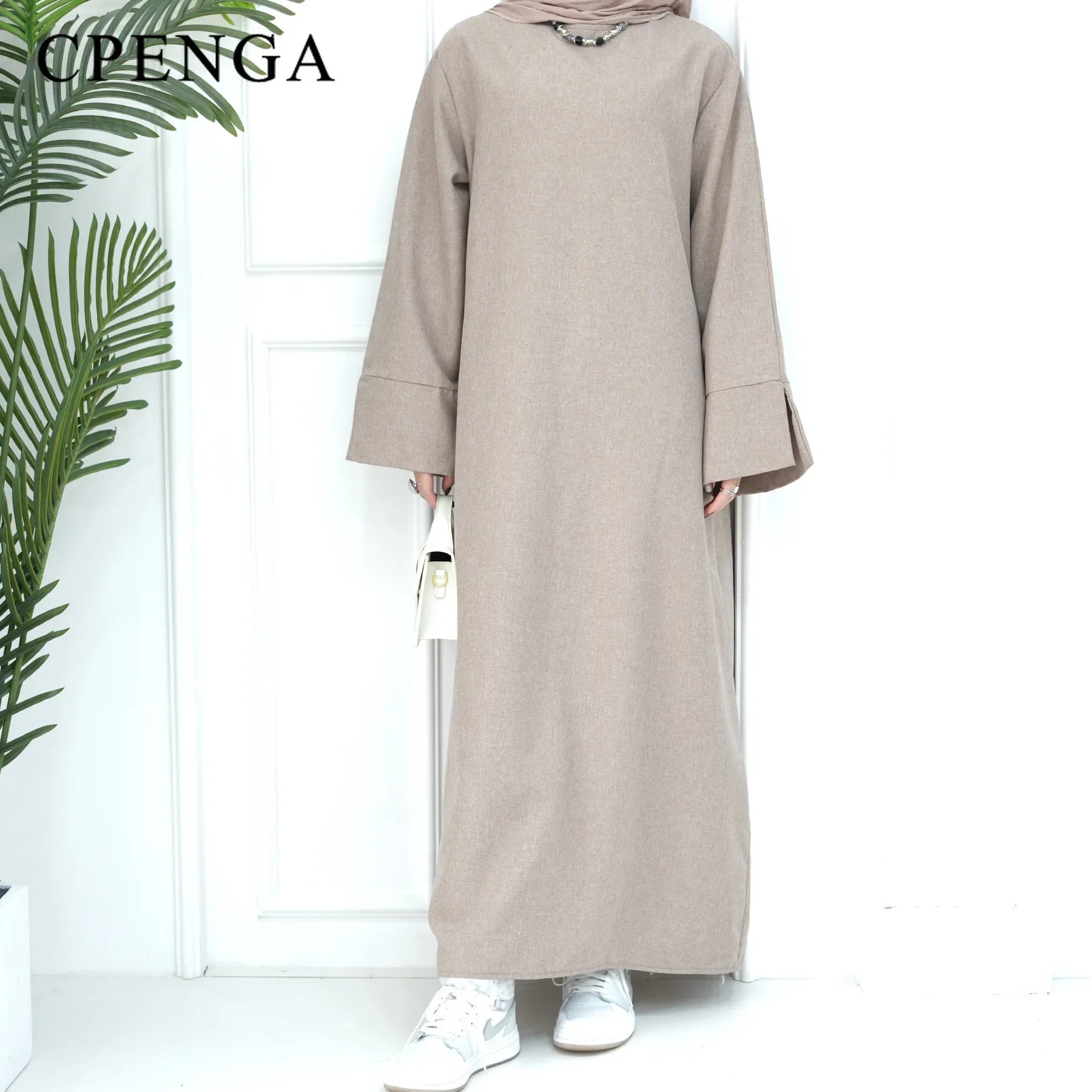 2024 New Dubai Abaya for Muslim Women Eid Ramadan Modest Dress Türkiye Loose Large Elegant Dress Gown Female Islam Clothing - Bako Bako