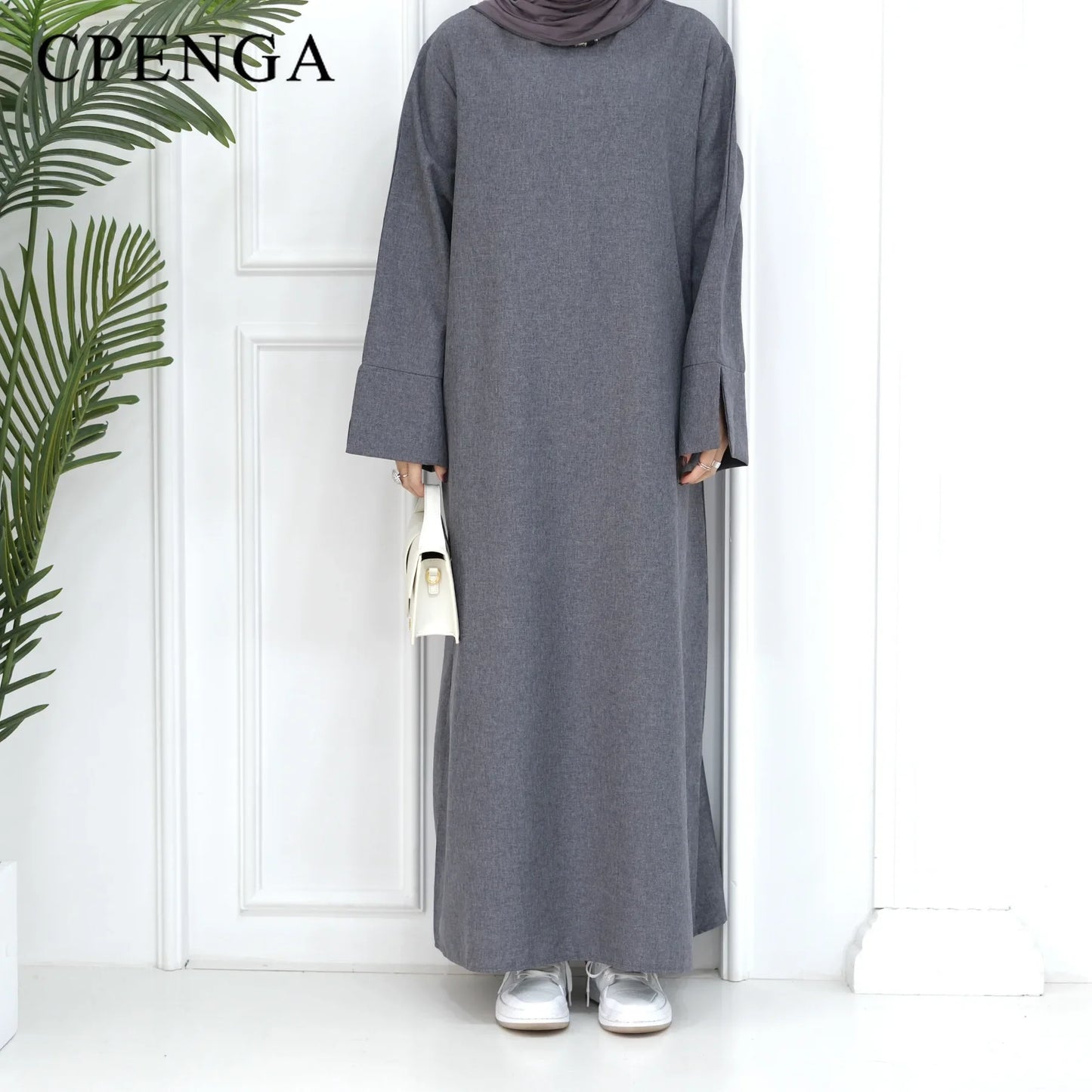2024 New Dubai Abaya for Muslim Women Eid Ramadan Modest Dress Türkiye Loose Large Elegant Dress Gown Female Islam Clothing - Bako Bako