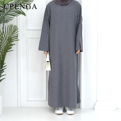 2024 New Dubai Abaya for Muslim Women Eid Ramadan Modest Dress Türkiye Loose Large Elegant Dress Gown Female Islam Clothing - Bako Bako