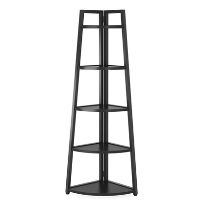 Tribesigns Bookcase Corner Book Shelf Rack Wood Bookshelf Storage Shelves - Bako Bako