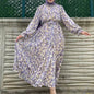 Summer Abaya Dubai Luxury Muslim Woman Dresses Chiffon Ramadan African Elegant Dresses(Not contain Hijab) - Bako Bako