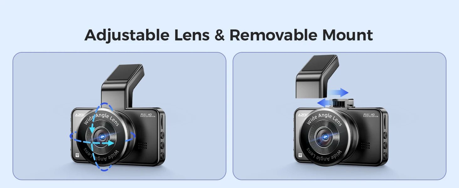 AZDOME Dash Cam M17 1080P Front Cam Built - in ADAS GPS Car Camera 24H Parking Monitor Night Vision Car DVR WIFI APP 150°FOV - Bako Bako