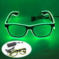 LED light up Glasses Neon Luminous Glasses Adults Rave Cosplay Goggles for Bar birthday Party DJ stage performance props - Bako Bako