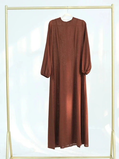 Muslim Abaya Women Dresses Solid Slim Jalabiya Eid 2025 Ramadan Morocco Islam Vestidos Largos Arab Long Robe Dubai Abayas Kaftan - Bako Bako