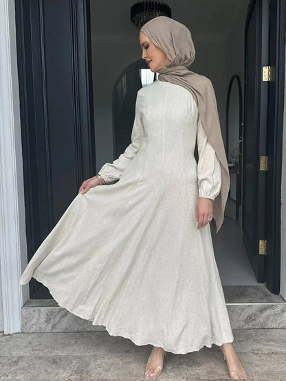 Muslim Abaya Women Dresses Solid Slim Jalabiya Eid 2025 Ramadan Morocco Islam Vestidos Largos Arab Long Robe Dubai Abayas Kaftan - Bako Bako