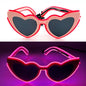 LED light up Glasses Neon Luminous Glasses Adults Rave Cosplay Goggles for Bar birthday Party DJ stage performance props - Bako Bako