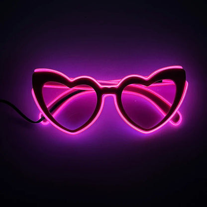LED light up Glasses Neon Luminous Glasses Adults Rave Cosplay Goggles for Bar birthday Party DJ stage performance props - Bako Bako