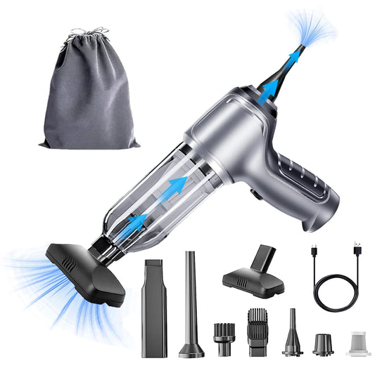 Cordless Car Vacuum Cleaner,15000PA High Suction Handheld Vacuum,3 in 1 Mini Wireless Air Duster Blower with Brushless Motor - Bako Bako