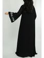 Eid Muslim Abaya for Women Embroidery Dress with Scarf 2 Piece Set Dubai Arab Long Robe Morocco Abayas Kaftan Headscarf Gorgeous - Bako Bako
