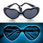 LED light up Glasses Neon Luminous Glasses Adults Rave Cosplay Goggles for Bar birthday Party DJ stage performance props - Bako Bako