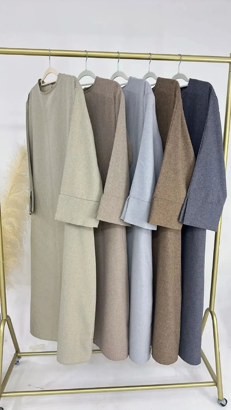 2024 New Dubai Abaya for Muslim Women Eid Ramadan Modest Dress Türkiye Loose Large Elegant Dress Gown Female Islam Clothing - Bako Bako