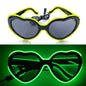 LED light up Glasses Neon Luminous Glasses Adults Rave Cosplay Goggles for Bar birthday Party DJ stage performance props - Bako Bako