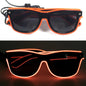 LED light up Glasses Neon Luminous Glasses Adults Rave Cosplay Goggles for Bar birthday Party DJ stage performance props - Bako Bako