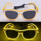 LED light up Glasses Neon Luminous Glasses Adults Rave Cosplay Goggles for Bar birthday Party DJ stage performance props - Bako Bako