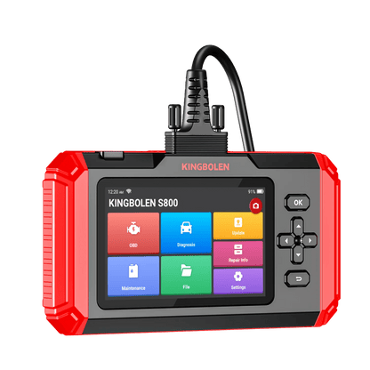 KINGBOLEN S800 4 Systems Engine ABS SRS Transmission OBD2 Scanner 15 Resets Scan Tool EOBD Diagnostic Tool Lifetime Free Update - Bako Bako