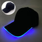 Fashion LED Lighted Up Glow Baseball Cap Snapback Hat Hip - Hop Adjustable Cap Sports Costume Night Running Glow Party Supplies - Bako Bako