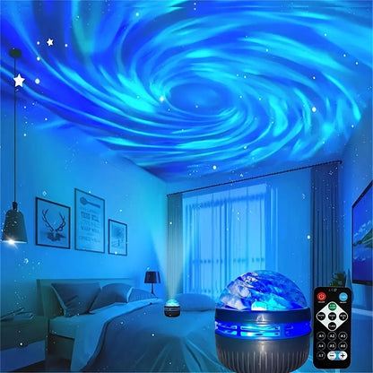 LED NightLights Galaxy Projector Remote Control 5V USB Rechargeable Starry Sky Lamp DMX Sound Active 7 Modes for Kids Room Decor - Bako Bako