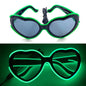 LED light up Glasses Neon Luminous Glasses Adults Rave Cosplay Goggles for Bar birthday Party DJ stage performance props - Bako Bako