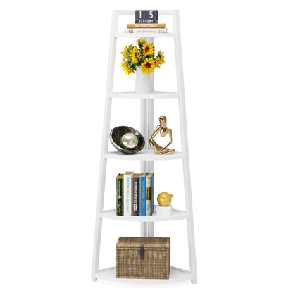 Tribesigns Bookcase Corner Book Shelf Rack Wood Bookshelf Storage Shelves - Bako Bako