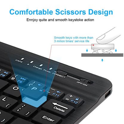 Dual - Mode Bluetooth 5.0 Keyboard 2.4G Wireless Keyboard 3 - BT Rechargeable Gaming Keyboard For Laptop Tablet Android iOS Windows - Bako Bako