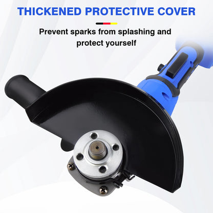 Cordless Angle Grinder 21V Brushless Tool 3000mAh Battery, 2 - Position Adjustable Auxiliary Handle for Cutting/Grinding/Polishing - Bako Bako