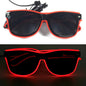 LED light up Glasses Neon Luminous Glasses Adults Rave Cosplay Goggles for Bar birthday Party DJ stage performance props - Bako Bako
