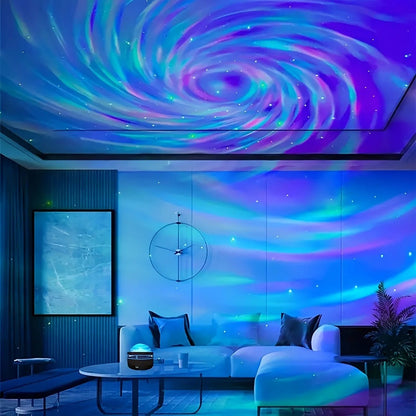 LED NightLights Galaxy Projector Remote Control 5V USB Rechargeable Starry Sky Lamp DMX Sound Active 7 Modes for Kids Room Decor - Bako Bako