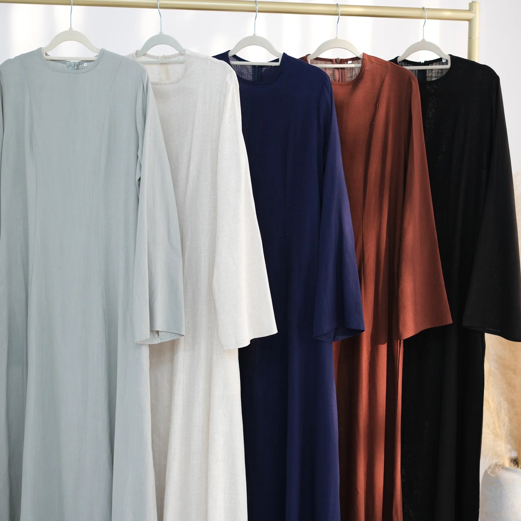 2025 Summer Arabic Muslim Women Modest Dress Eid Dubai Plain Abaya Islam Party Outfit Elegant Holiday Dresses Turkey Kaftan Robe - Bako Bako