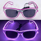 LED light up Glasses Neon Luminous Glasses Adults Rave Cosplay Goggles for Bar birthday Party DJ stage performance props - Bako Bako
