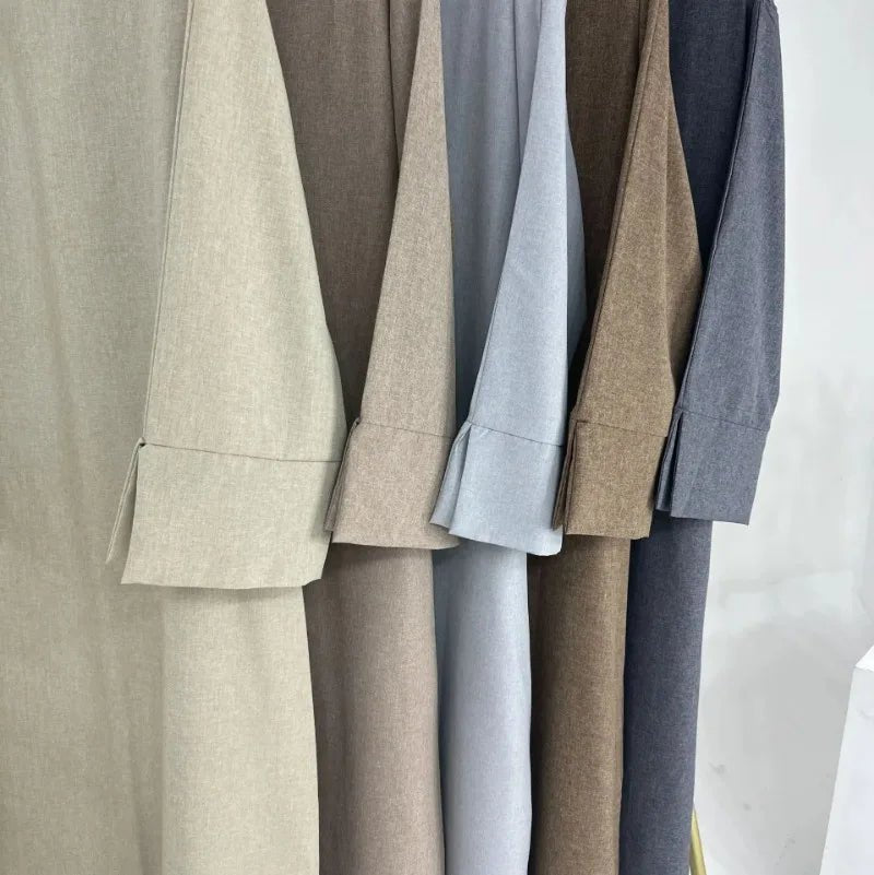 2024 New Dubai Abaya for Muslim Women Eid Ramadan Modest Dress Türkiye Loose Large Elegant Dress Gown Female Islam Clothing - Bako Bako