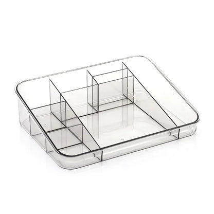 Makeup Organizer for Cosmetic Transparent Cosmetic Storage Box Organizer Desktop Lipstick Nail Polish Makeup Drawer Container - Bako Bako