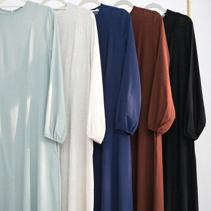 Muslim Abaya Women Dresses Solid Slim Jalabiya Eid 2025 Ramadan Morocco Islam Vestidos Largos Arab Long Robe Dubai Abayas Kaftan - Bako Bako