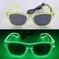 LED light up Glasses Neon Luminous Glasses Adults Rave Cosplay Goggles for Bar birthday Party DJ stage performance props - Bako Bako