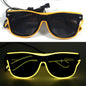 LED light up Glasses Neon Luminous Glasses Adults Rave Cosplay Goggles for Bar birthday Party DJ stage performance props - Bako Bako