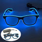 LED light up Glasses Neon Luminous Glasses Adults Rave Cosplay Goggles for Bar birthday Party DJ stage performance props - Bako Bako