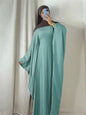 Ramadan Eid Soft Crepe Khimar Batwing Abaya Dubai Islam Muslim Modest African Dresses For Women Kaftan Kebaya Robe Femme Musulma - Bako Bako