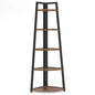 Tribesigns Bookcase Corner Book Shelf Rack Wood Bookshelf Storage Shelves - Bako Bako