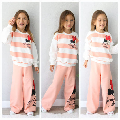 All - Day Charm Girls' Joggers Set - Casual GirlsJuniorKidsBako