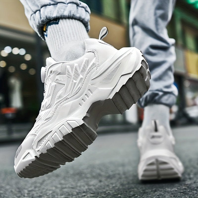 Men'S Breathable Running Shoes - Lightweight Sneakers with Cushioned TPU Sole, Lace - Up Closure, Non - Slip Rubber Outsole - All - Season Gym, Jogging, Gym Footwear, Striped Design, Comfortable Fit, Fitness Enthusiasts - Bako Bako