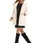 Winter Warm Plush Loose Coat, Casual Long Sleeve Fashion Teddy Outerwear, Women's Clothing - Bako Bako
