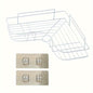 [Cast Iron Shower Shelf] 1pc Cast Iron Corner Shower Shelf - No - Drill Wall Mounted Black Wire Mesh Bathroom Storage Rack for Easy Access & Organization, Perfect for Shampoo, Conditioner, and Soap, Bathroom Storage Solution | - Bako Bako