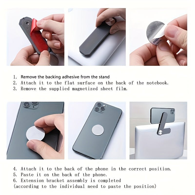 1pc Laptop Screen Support Holder Dual Monitor Display Clip Plastic Sticky Magnetic Notebook Computer Expansion Bracket - Bako Bako